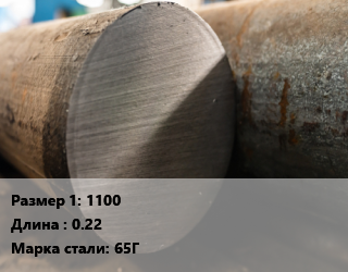 Поковка круглая 1100 L=0.22 Сталь: 65Г цена от 351000 Тг / т, где купить, условия доставки в Кызылорде и Кызылординской области